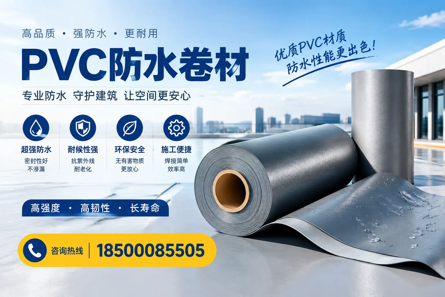 如何判断PVC防水卷材的质量优劣？吉林市选购技巧